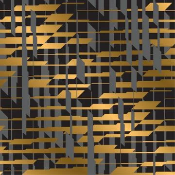 Checkered dynamic seamless pattern Stock Illustration