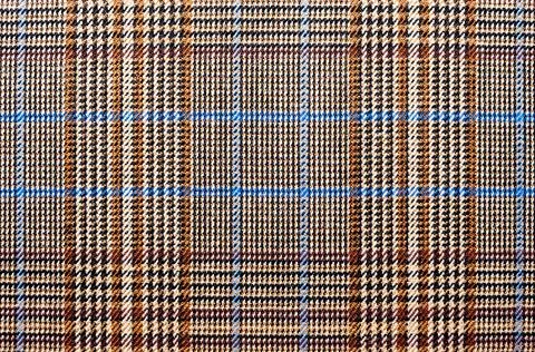 Checkered fabric. Checkered pattern on fabric made of different colors Foto stock