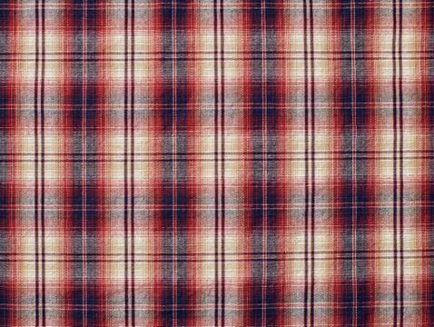 Checkered fabric close up for texture or background Stock Photos