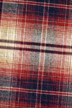 Checkered fabric close up for texture or background Stock Photos