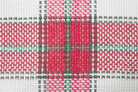 Checkered fabric pattern close-up Stock Photos