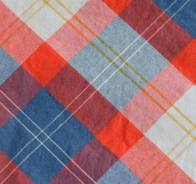 Checkered Fabric Foto stock
