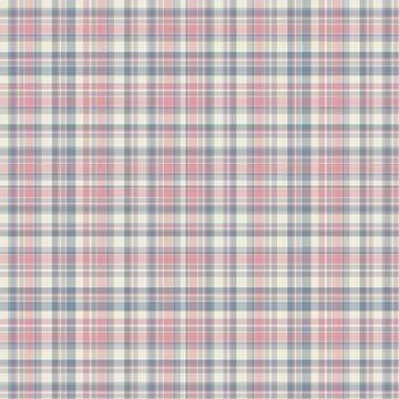 Checkered fabric tartan textile. Vector seamless pattern. 스톡 일러스트
