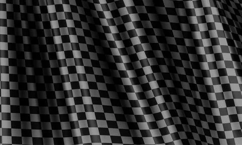 Checkered fabric wave grey shadow background texture vector Stock Illustration