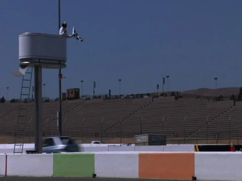Checkered Flag 01 Stock Footage 750695