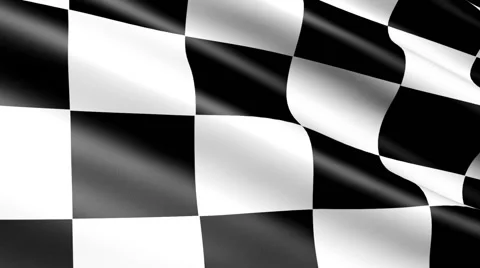 Checkered flag, animation Stock Footage 42057053