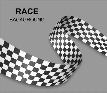 Checkered flag background . Vector illustration Illustrazione stock