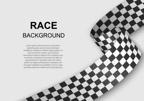Checkered flag background . Vector illustration Stock Illustration