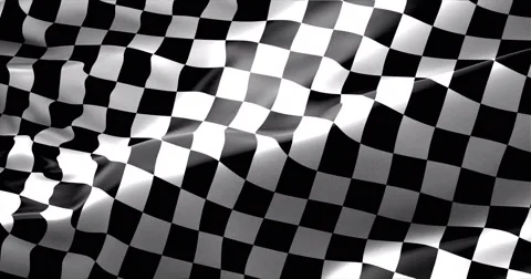 Checkered flag, end race background, formula one competition Stock Footage 64999737