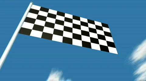 Checkered flag Stock Footage 350590
