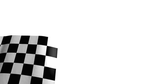 Checkered flag 스톡 동영상 123003335