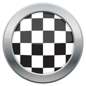 Checkered Flag Icon Illustrazione stock