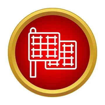 Checkered flag icon representing competition and victory 스톡 일러스트