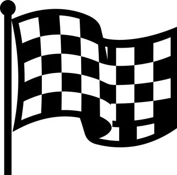 Checkered Flag Icon Representing Racing Success and Competition Finish Line.. 库存插图