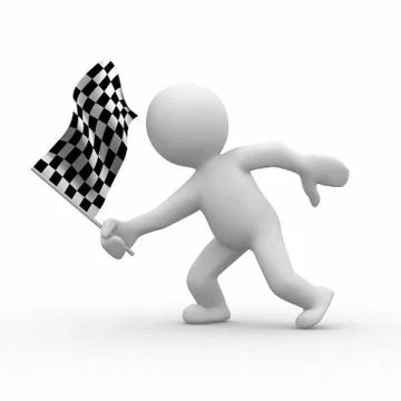 Checkered flag Stock Illustration