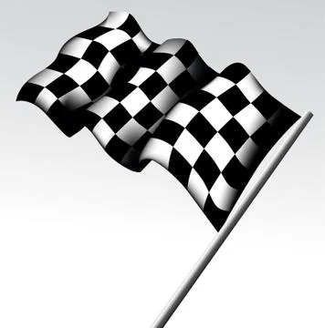 Checkered flag Stock Illustration