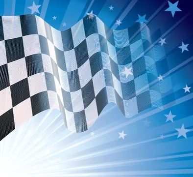 Checkered flag Stock-Illustration