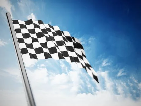 Checkered flag Stock Illustration