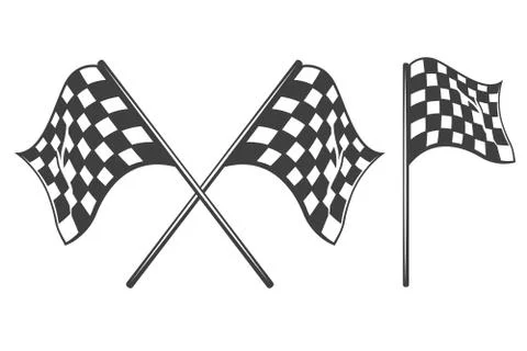 Checkered flag Stock Illustration