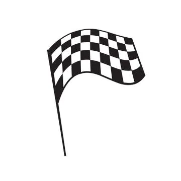 Checkered flag illustration Stock-Illustration