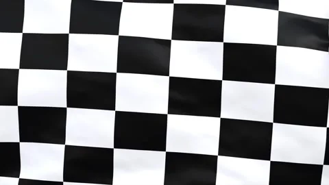 Checkered flag - looped video - 3D rendering Video stock 275571950