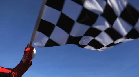 Checkered Flag Normal Speed 스톡 동영상 46422820