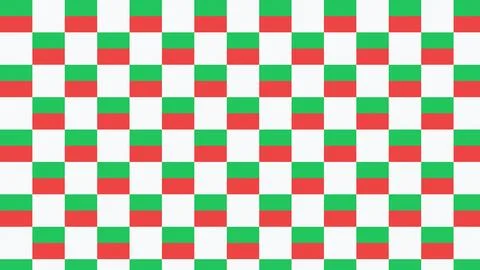 Checkered flag pattern red white green grid design Stock Illustration