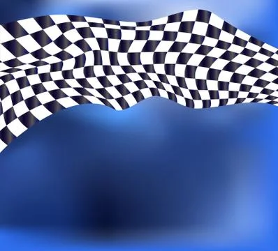Checkered flag race background vector Stock Illustration