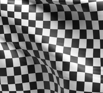 Checkered flag, racing flag background Illustrazione stock