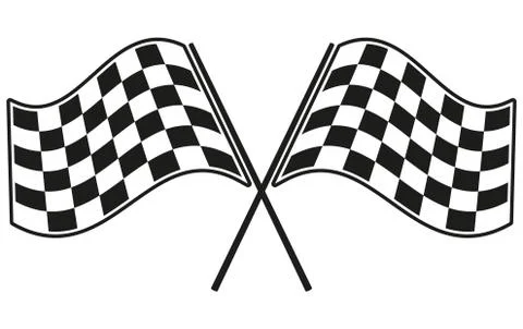 Checkered flag racing Stock Illustration