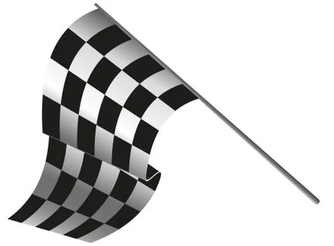 Checkered flag racing Stock Illustration