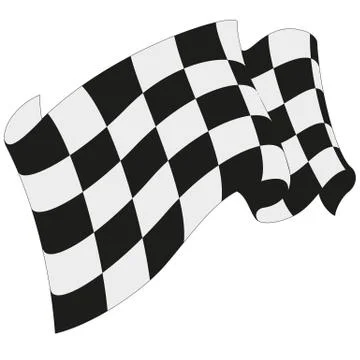 Checkered flag racing Stock Illustration