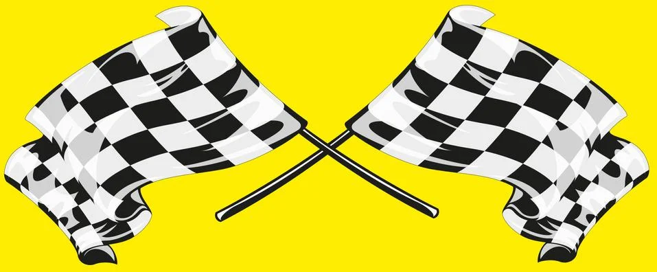 Checkered flag racing Stock Illustration