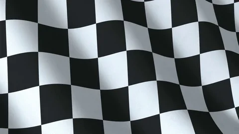 Checkered flag, seamless loop Stock Footage 75074649