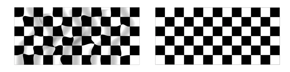 Checkered flag vector set illustration. Checkered background. Racing flag, .. Stock Illustration