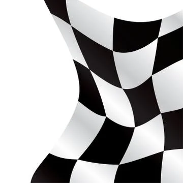 Checkered flag waving Race background, vector illustration Stock Illustration