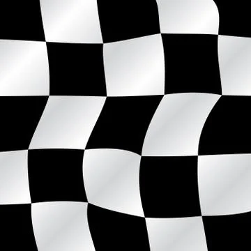 Checkered flag waving racing background, vector illustration Stock Illustration