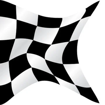 Checkered flag waving racing background, vector illustration Stock Illustration