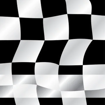 Checkered flag waving racing background, vector illustration Stock Illustration