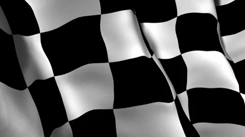 Checkered Flag Wipe Embedded Alpha Stock Footage 8662586