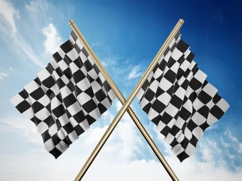 Checkered flags Stock Illustration