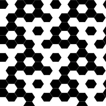 Checkered geometric hexagon background seamless pattern Stock Illustration