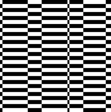 Checkered, irregular pattern. Abstract, monochrome vector texture. Stockillustratie