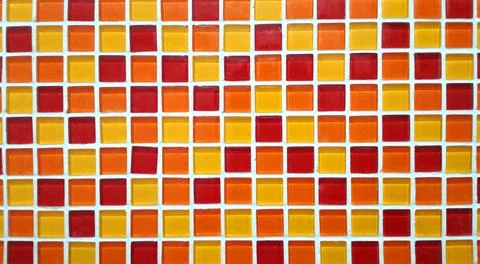 Checkered mosaic tile texture for background. 스톡 사진