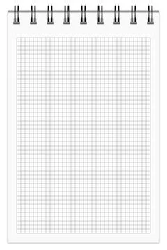 Checkered Notebook Stock Illustration
