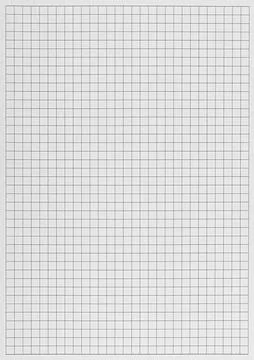 Checkered Paper Sheet Close-Up Grid on White Background for Study and Math Stock Photos