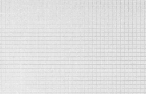 Checkered Paper Sheet with Close-Up Grid on Isolated White Background for Not Stock Photos