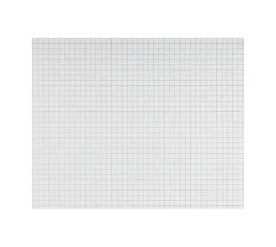 Checkered Paper Sheet Close-Up Grid on White Background for Study and Math Stock Photos