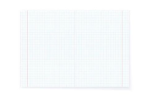 Checkered paper sheet Stock Illustration