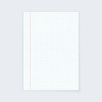 Checkered paper sheet Stock Illustration